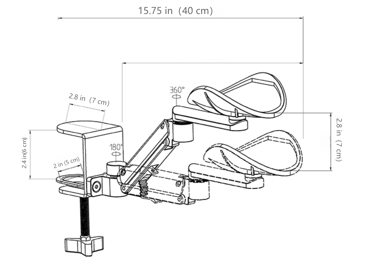 Ergonomic Desk Armrest